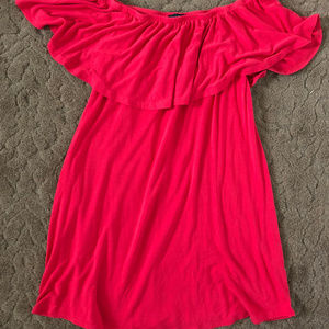 Mini Off-The-Shoulder Red Dress Forever 21 S